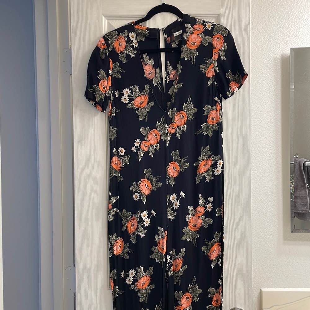 Reformation floral jumpsuit